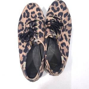 Keds Kate Spade Leopard Animal Print Shoes Size 10 Womens